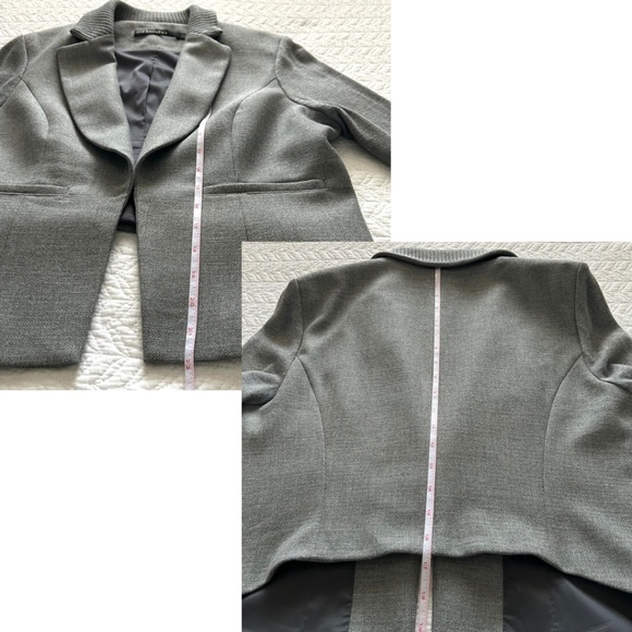 Like New Iris Setlakwe Cropped Mixed Media Grey Jacket Size 10 Made in Canada - Picture 12 of 15